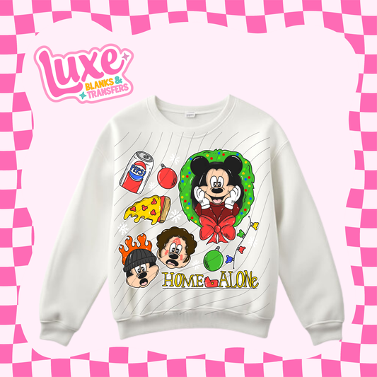 Mouse Home Alone | DTF Heat Transfer | #91