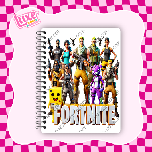 A5 Journal UV DTF Transfer | Fort Game | #A98