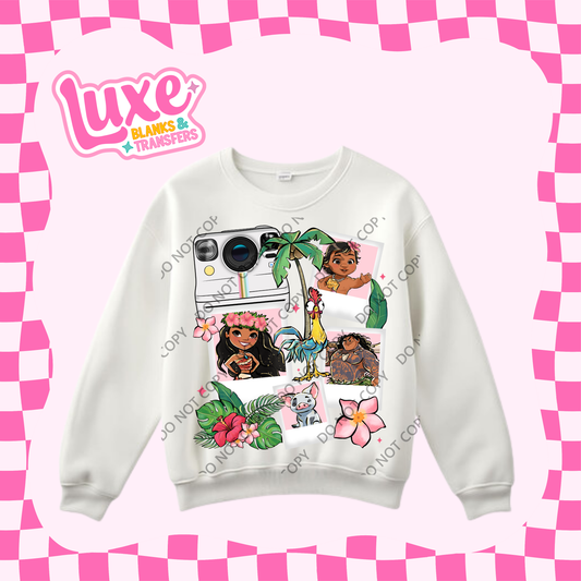 DTF Heat Transfer | Island Princess Polaroid | #371