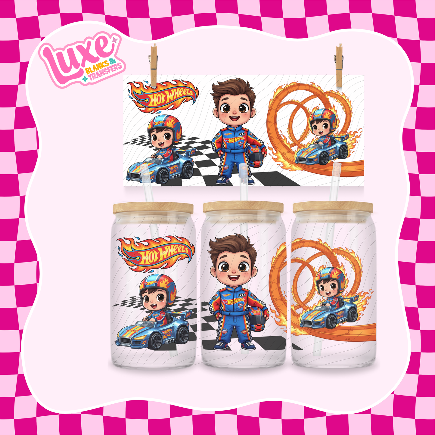 Hot Cars | UV DTF Wrap | #1214