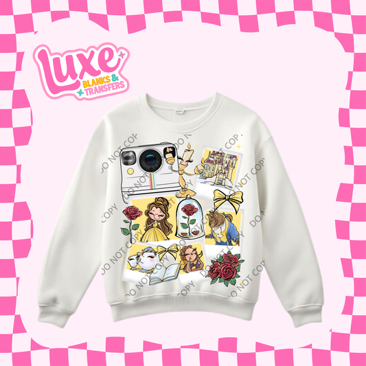 DTF Heat Transfer | Beauty Princess Polaroid | #372