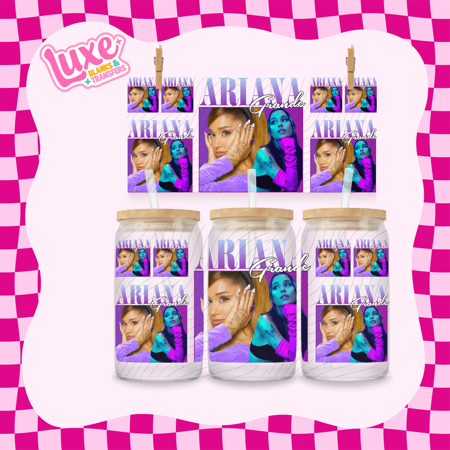 Ariana G. | 16oz UV DTF Wrap | #1710