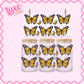 16oz UV DTF Wrap | Yellow Butterflies | #2191