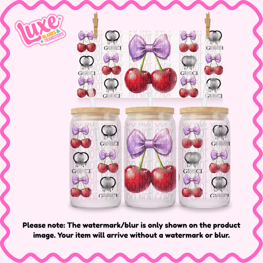 16oz UV DTF Wrap | GG Cherry | #2058A