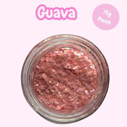 "Guava” Chunky Glitter (75g pouch)