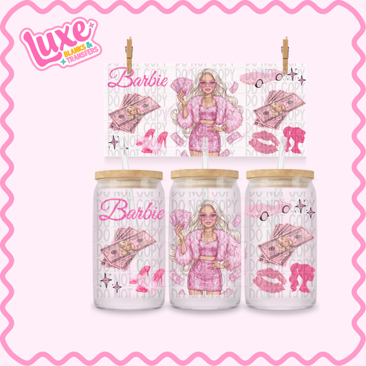 16oz UV DTF Wrap | B Girl Pink | #2491