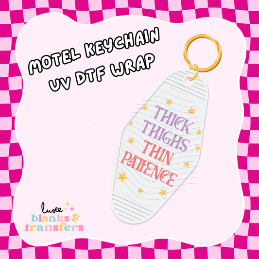 Motel Keychain UV DTF Wrap (#C09)
