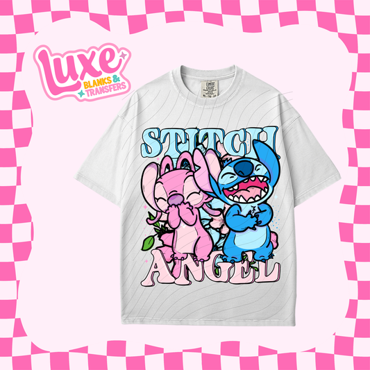 Blue & Pink Alien | DTF Heat Transfer | #09