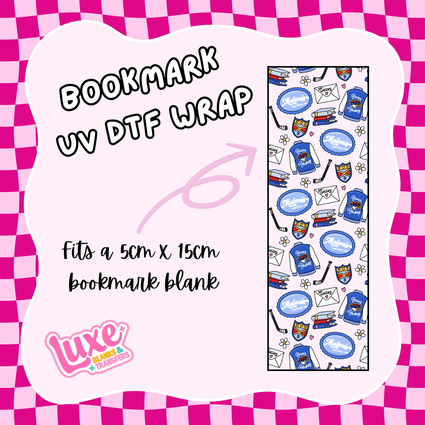 Off Campus | Bookmark UV DTF Wrap (#D36)