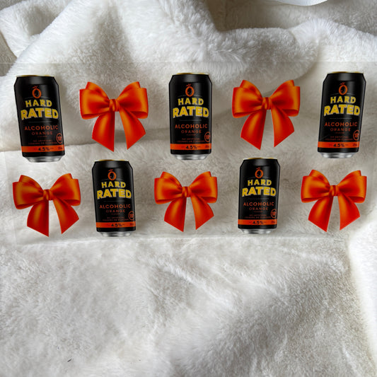 U16oz UV DTF Wrap | "Hard Orange" C116 | READY TO SHIP