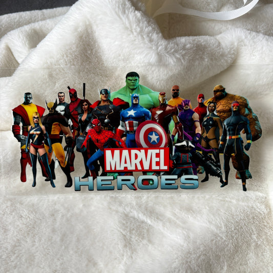 U16oz UV DTF Wrap | "Marv. Heroes" C114A | READY TO SHIP