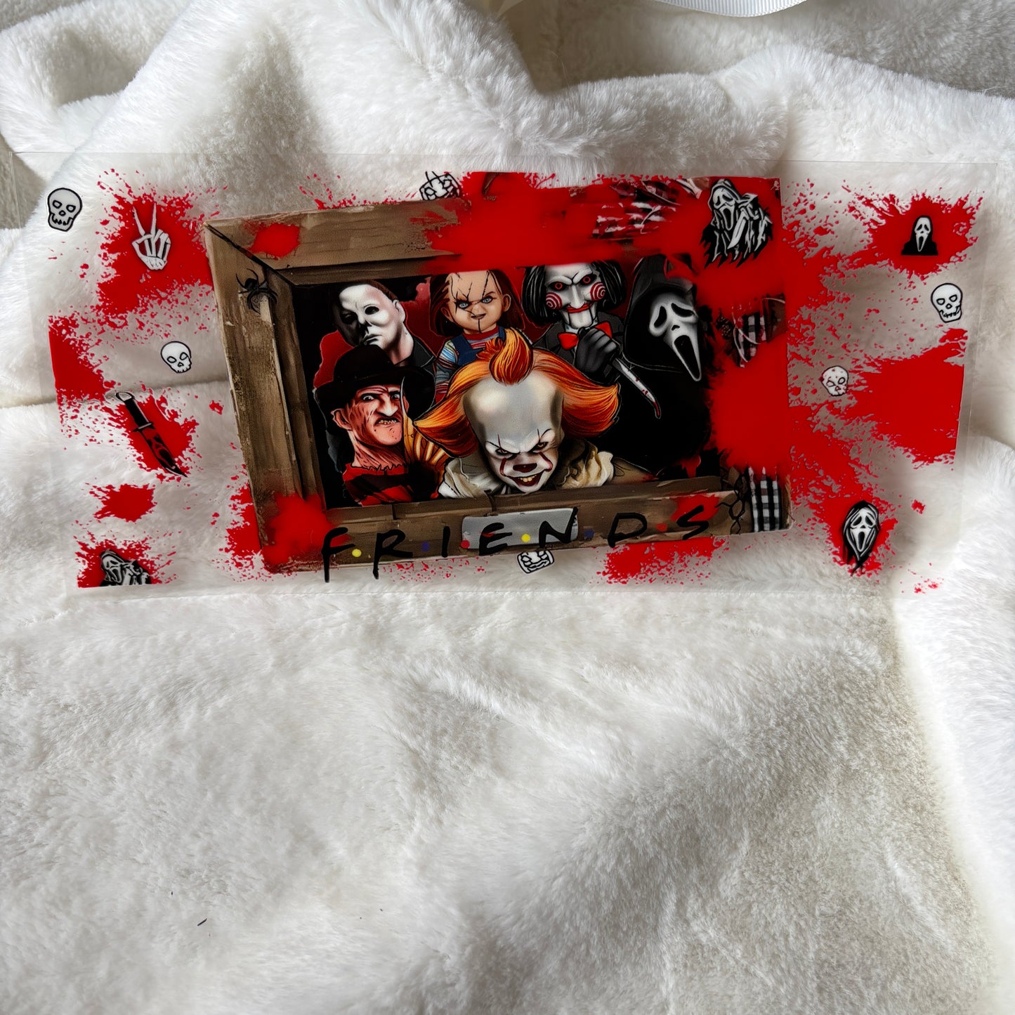 U16oz UV DTF Wrap | "Spooky Friends" C111A | READY TO SHIP