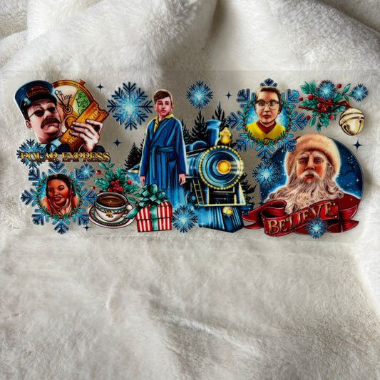 U16oz UV DTF Wrap | "Polar Express Christmas" C43A | READY TO SHIP