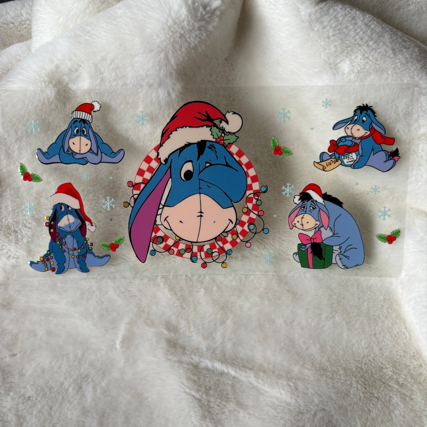 U16oz UV DTF Wrap | "Donkey Character Christmas" C70A | READY TO SHIP