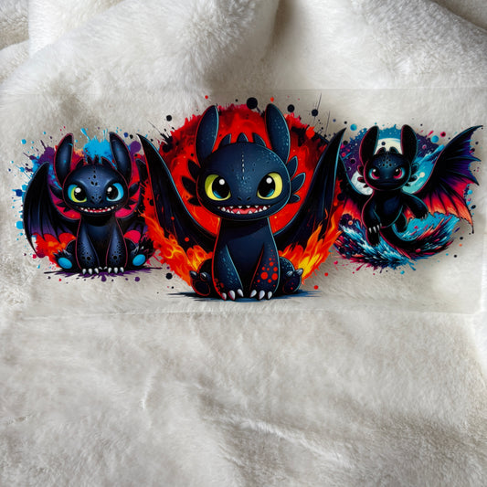 U16oz UV DTF Wrap | "Dragon Character" C71A | READY TO SHIP