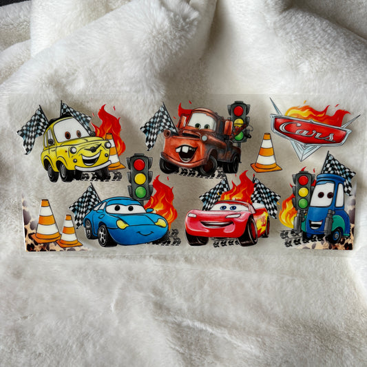 U16oz UV DTF Wrap | "Car Flags" C78A | READY TO SHIP