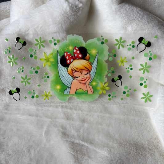 U16oz UV DTF Wrap | "Cutesy Tink Green" C103A | READY TO SHIP