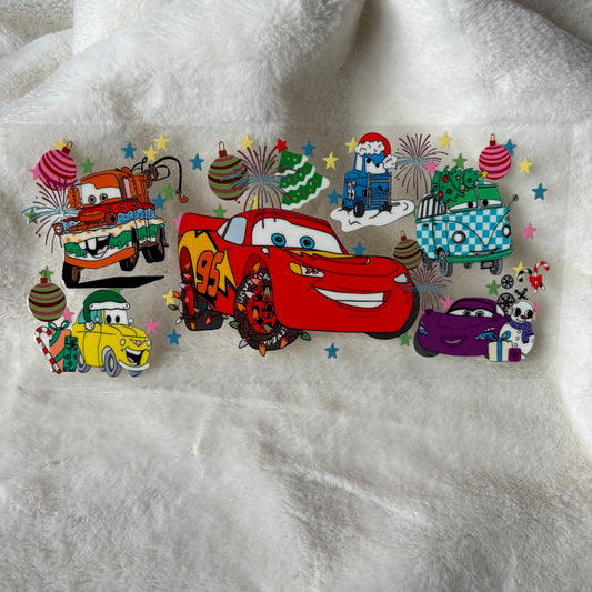 U16oz UV DTF Wrap | "Car Christmas" C108 | READY TO SHIP