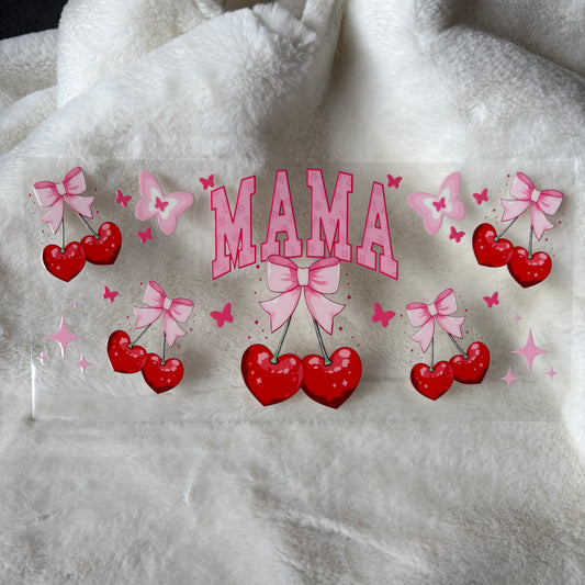 U16oz UV DTF Wrap | "Mama Cherry" C128 | READY TO SHIP
