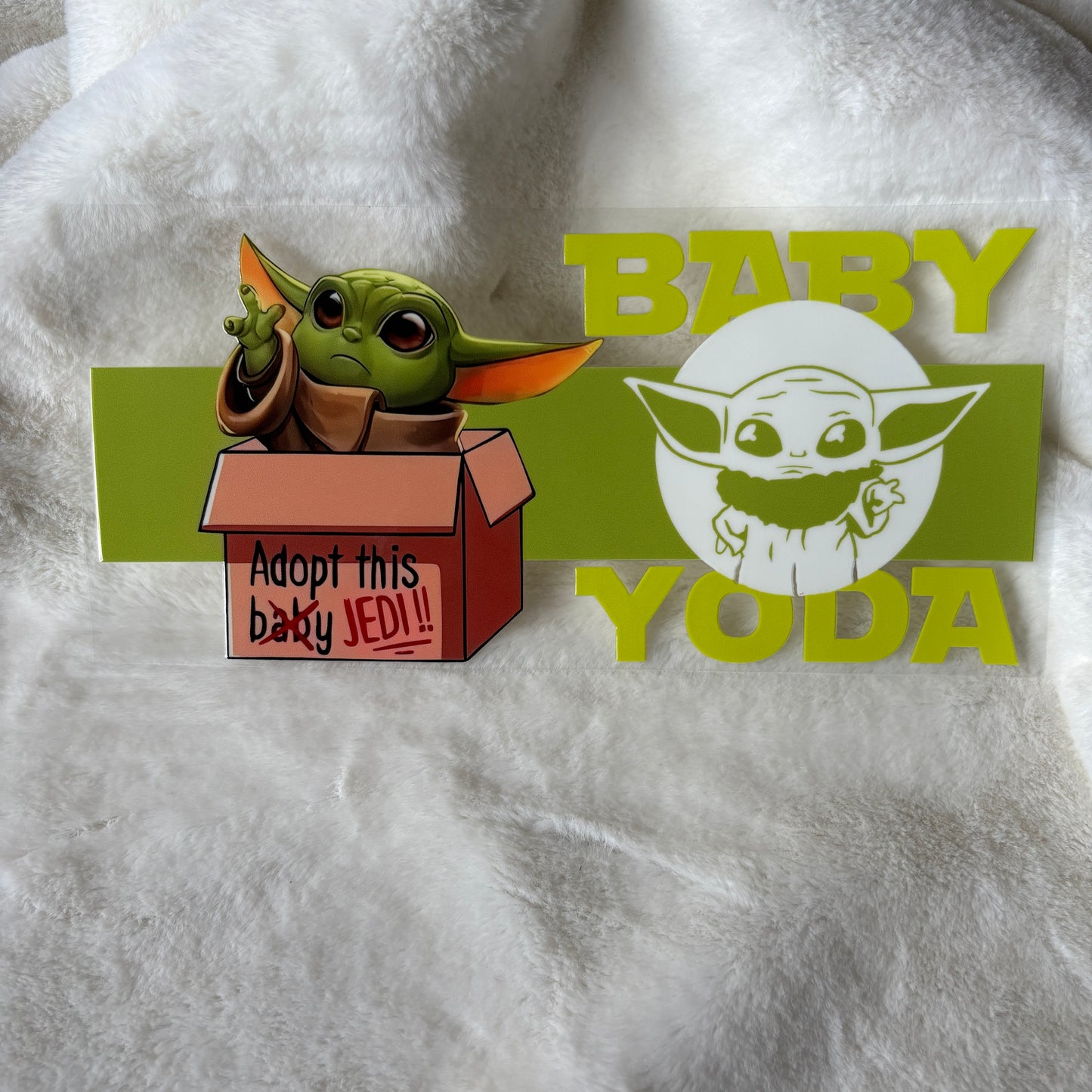 U16oz UV DTF Wrap | "Baby Yod.a" C136 | READY TO SHIP