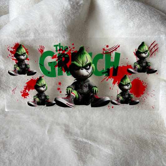 U16oz UV DTF Wrap | "Gr!nch Horror" C138 | READY TO SHIP