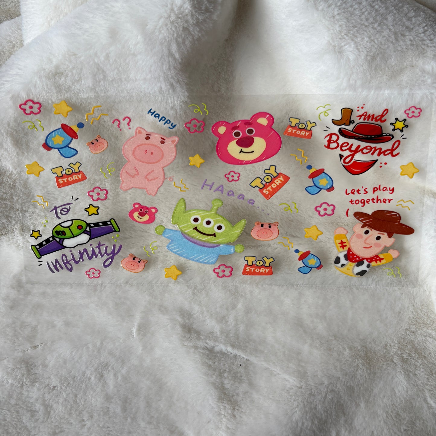 U16oz UV DTF Wrap | "Toy Characters Cute" C148 | READY TO SHIP