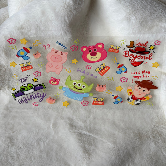 U16oz UV DTF Wrap | "Toy Characters Cute" C148 | READY TO SHIP