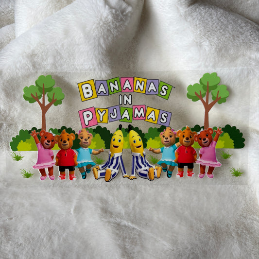 U16oz UV DTF Wrap | "Bananas Pj's" C154 | READY TO SHIP