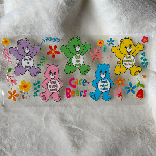 U16oz UV DTF Wrap | "Swear Bears" C32A| READY TO SHIP