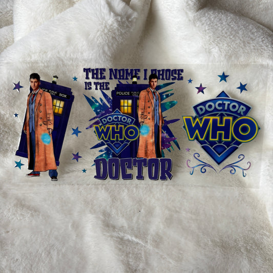 16oz UV DTF Wrap | "Doctor TV Show" C3A | READY TO SHIP