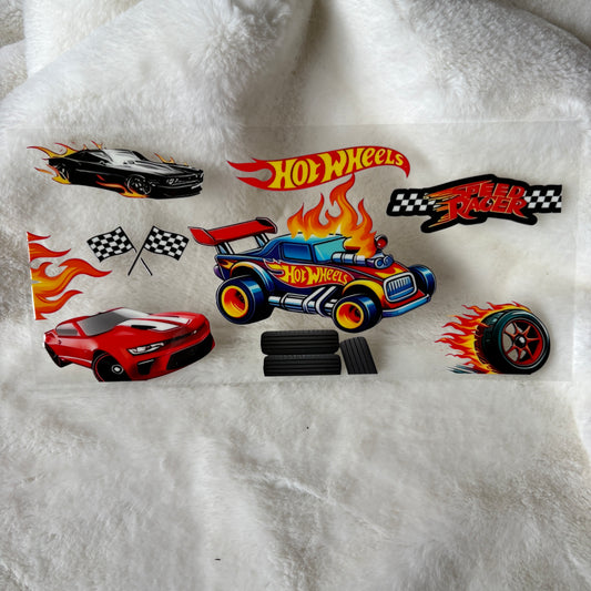 16oz UV DTF Wrap | "Hot Cars" C1A | READY TO SHIP