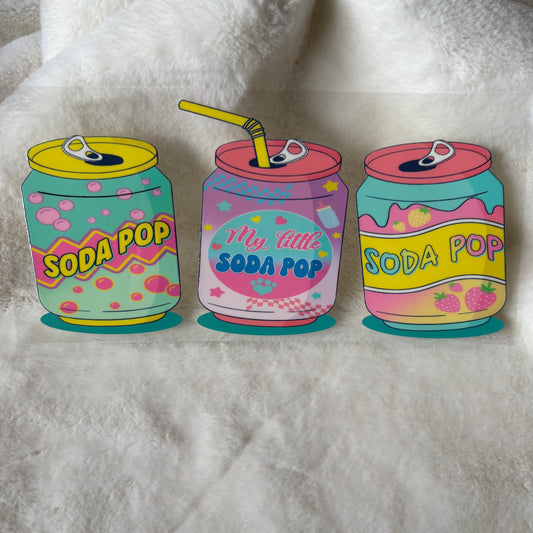 16oz UV DTF Wrap | "My Little Soda Pop" C18A | READY TO SHIP