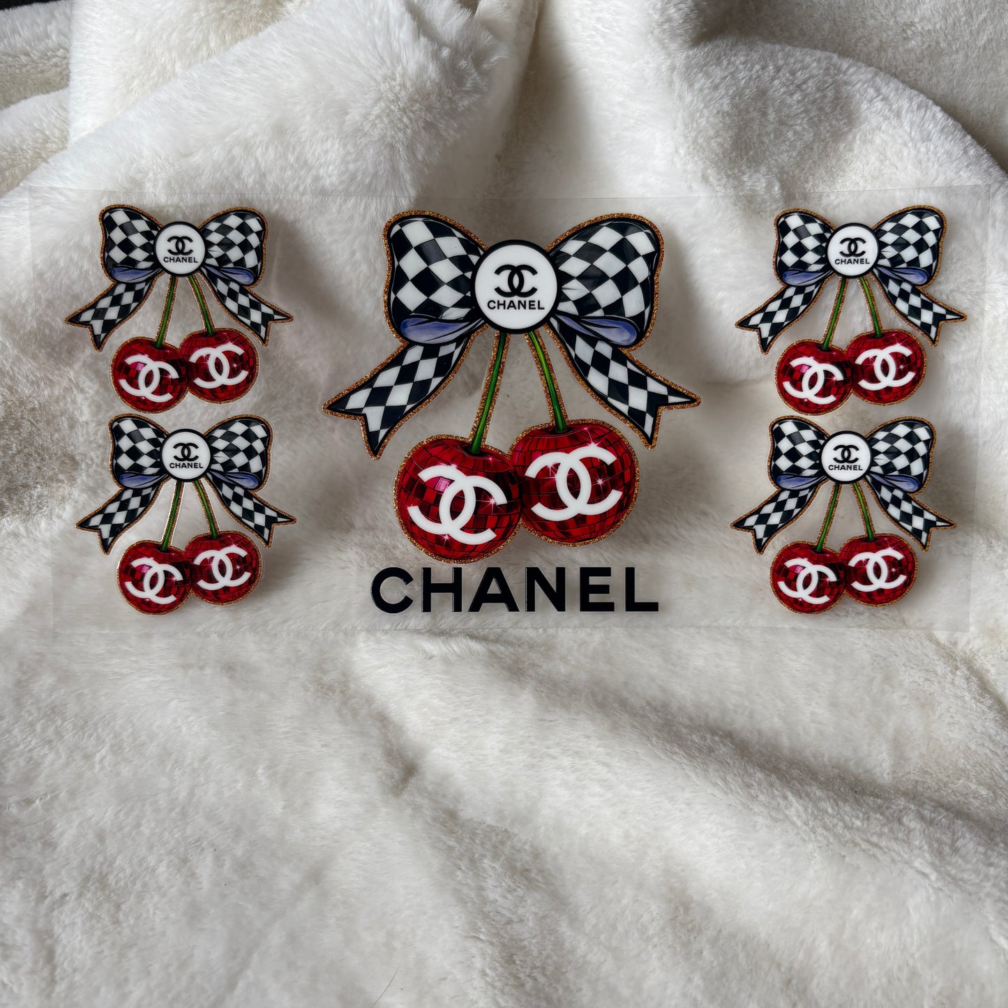 16oz UV DTF Wrap (Double Sided) | "C Brand Cherry Red" D17 | READY TO SHIP