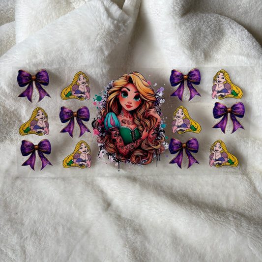 U16oz UV DTF Wrap (Double Sided) | "Tattoo Tangle" D1A | READY TO SHIP