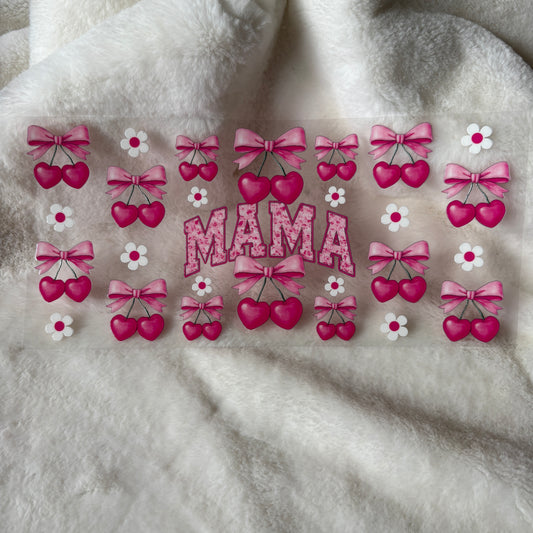 U16oz UV DTF Wrap | "Mama Cherry 2" C283 | READY TO SHIP