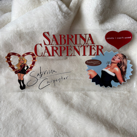 U16oz UV DTF Wrap (Double Sided) | "S.Carpenter" C6A | READY TO SHIP