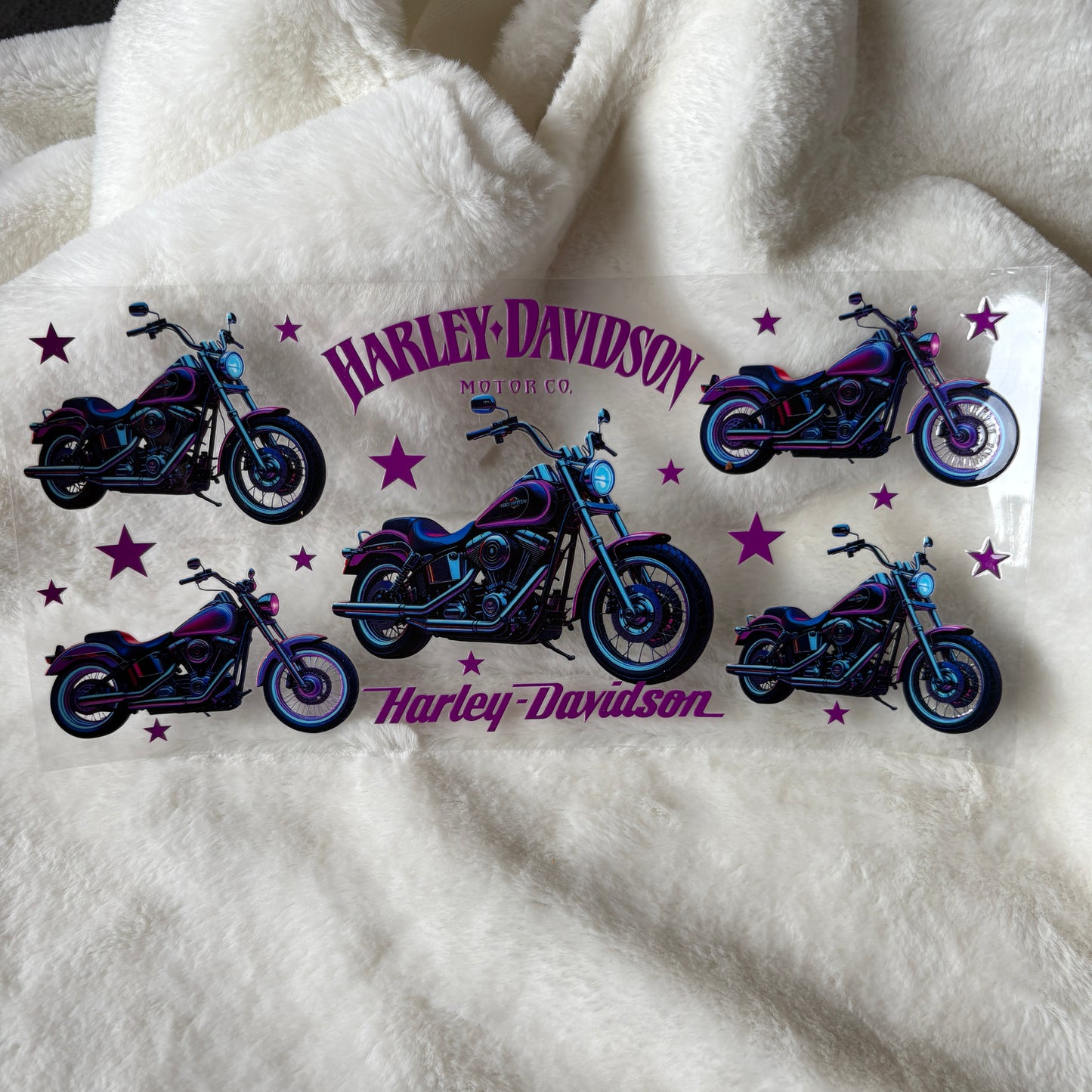 U16oz UV DTF Wrap (Double Sided) | "Purple H.D" C160A | READY TO SHIP