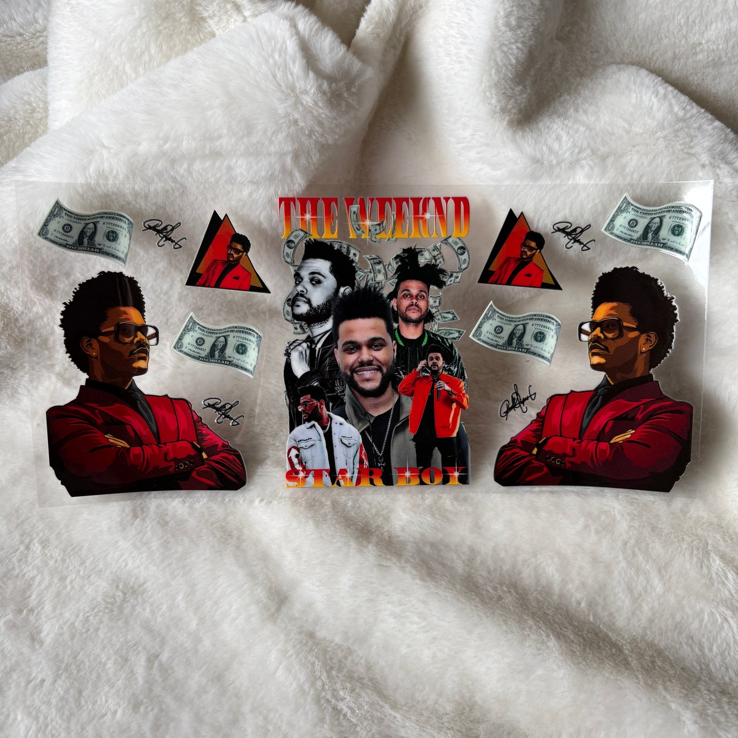 U16oz UV DTF Wrap (Double Sided) | "Weeknd" C183 | READY TO SHIP