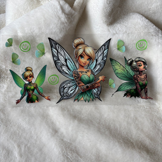 U16oz UV DTF Wrap (Double Sided) | "Tattoo Tink 2" D33 | READY TO SHIP