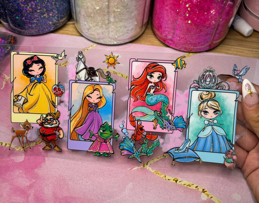"Princess Polaroids" UV DTF Wrap (C8)