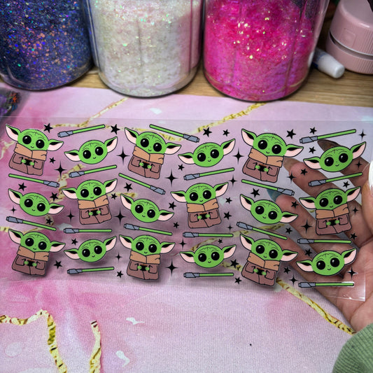 "Green Character" UV DTF Wrap (C11)