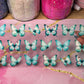 "Aqua Butterflies" UV DTF Wrap (C17)