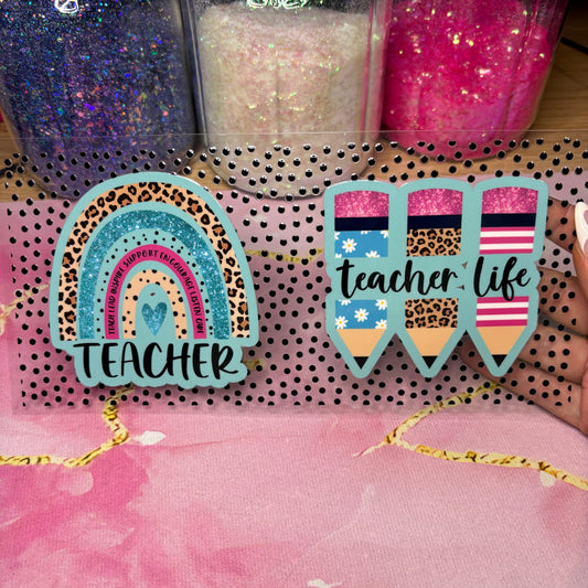 "Teacher" UV DTF Wrap (C93)