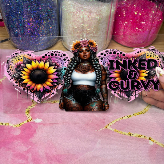 "Inked & Curvy" UV DTF Wrap (C94)