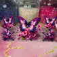 "Pink Butterfly & Flowers" UV DTF Wrap (C120)