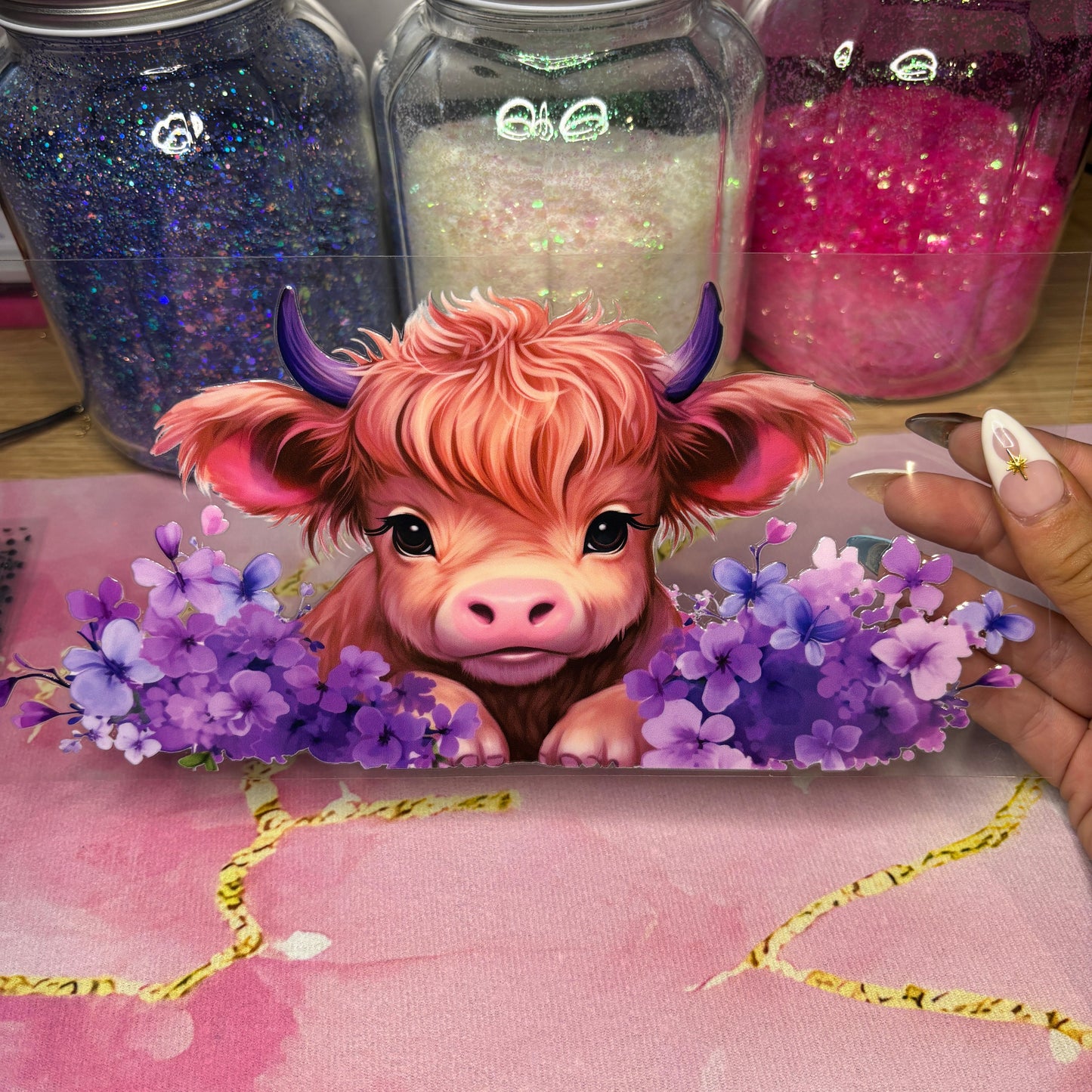 "Purple Cow" UV DTF Wrap (C121)