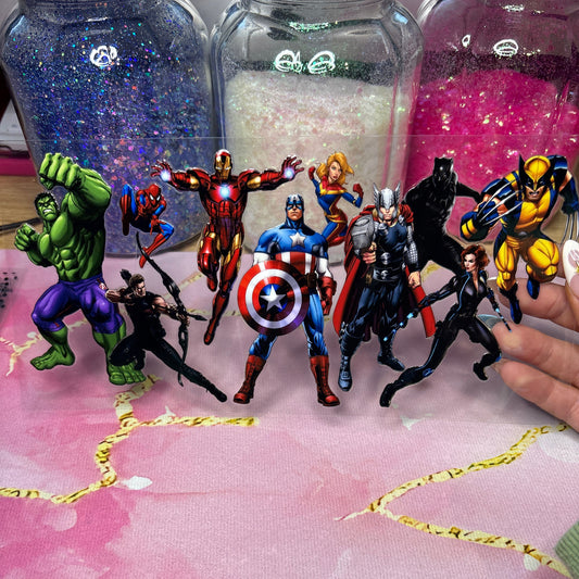 "Super Characters" UV DTF Wrap (C137)