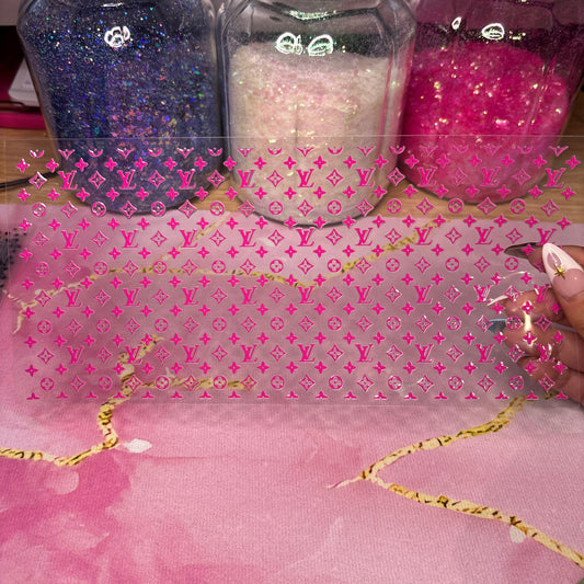 "Pink Designer" UV DTF Wrap (C144)