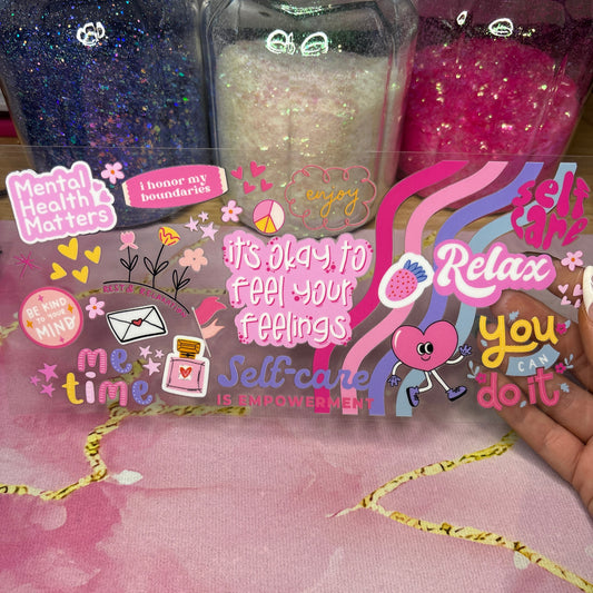 "Self Care" UV DTF Wrap (C146)