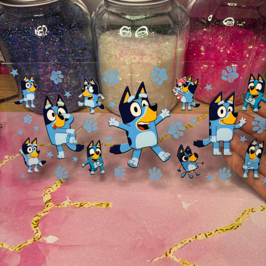"Blue Dog" UV DTF Wrap (C151)